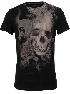 Religion Herren Shirt Smokey Skull (M) (schwarz)