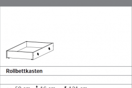 Rollbettkasten alpinweiß