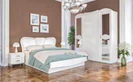 Schlafzimmer komplett in Weiß Sofia 4-teilig