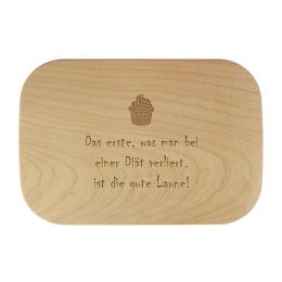 Schneidebrett aus Holz mit Wunschtext 28x19x1,5 cm