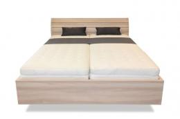 Schwebendes Bett Rielle Basic 120x190 Akazie