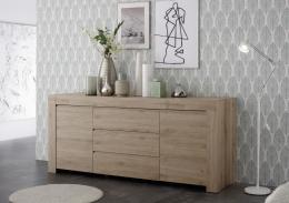 Sideboard Eiche Cadiz Optik Firenze 2-türig mit Schubkästen