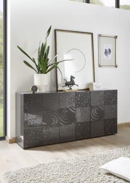 Sideboard Miro 3-türig in Anthrazit