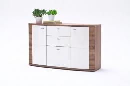 Sideboard Sanni 2-türig in Weiß Eiche