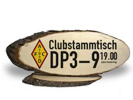 Stammtisch Holzschild für Funkamateure