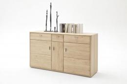 Torro Sideboard mit 3 Türen Eiche Bianco geölt