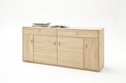 Torro Sideboard mit 4 Türen Eiche Bianco geölt