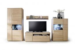 Torro Wohnwand 4-teilig mit Highboard Rechts