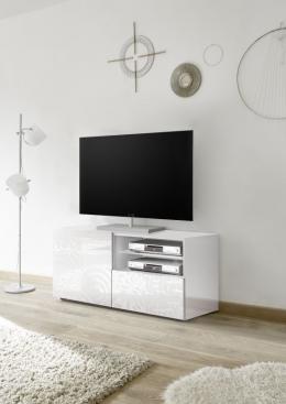 TV Schrank mit Siebdruck Miro Weiß