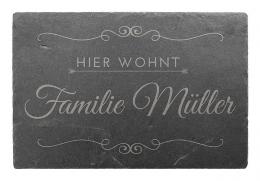 Vintage Türschild aus Schiefer 30 x 20 cm - Design Vintage