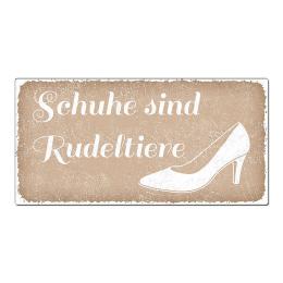 Vintageschild mit Wunschtext 200 x 100mm cappuccino