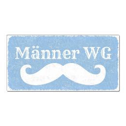 Vintageschild mit Wunschtext 200 x 100mm pastellblau