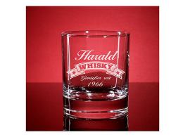 Whiskyglas Islande mit Gravur